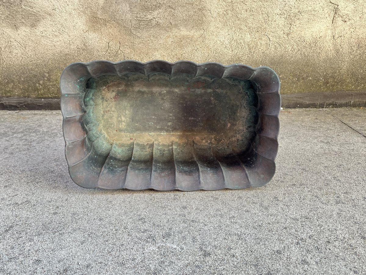 Antique Copper Planters – Set Of 4-photo-4