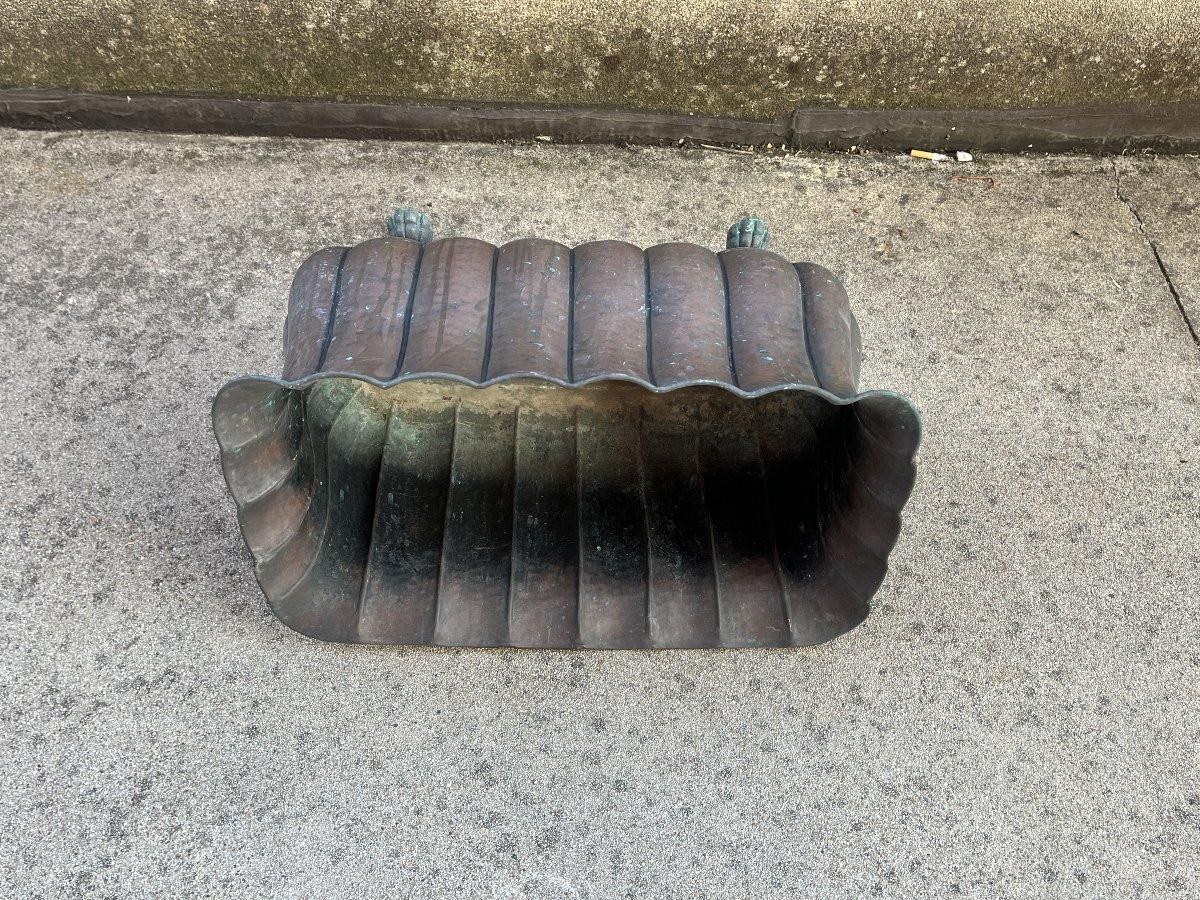 Antique Copper Planters – Set Of 4-photo-5
