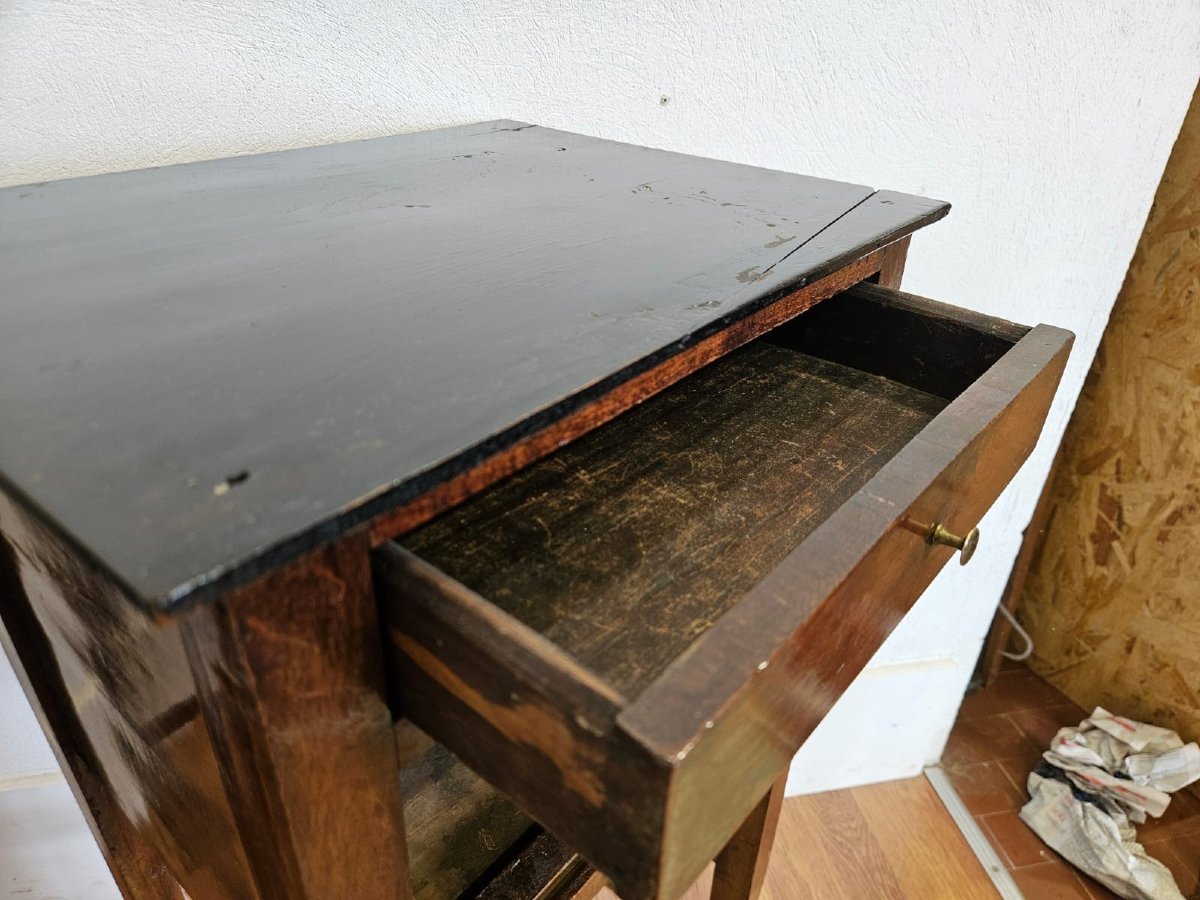 Paire de tables de chevet en noyer – début XIXᵉ siècle-photo-6
