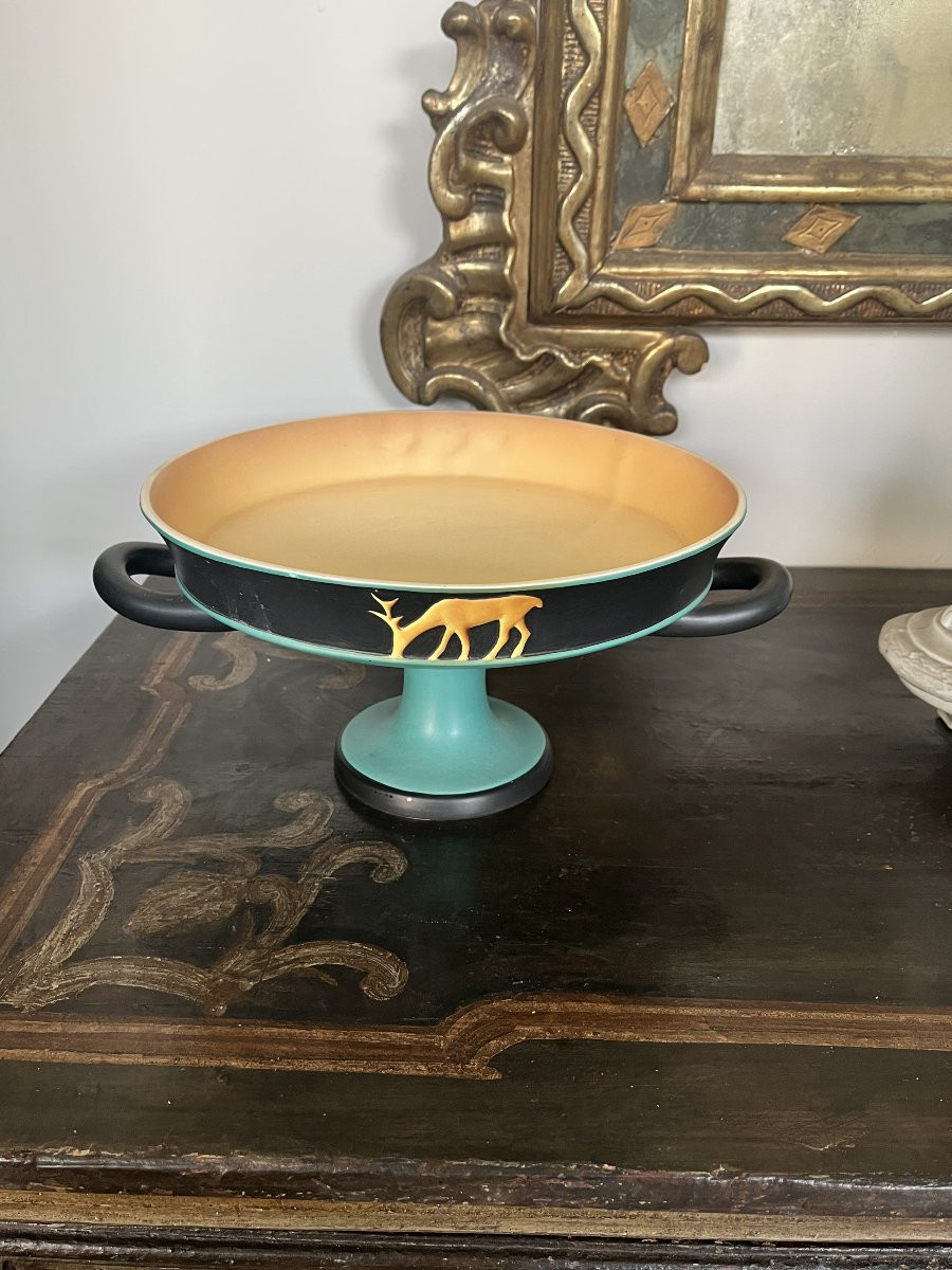 Italian Art Déco Ceramic Centerpiece – Vibi, 1930s-photo-3