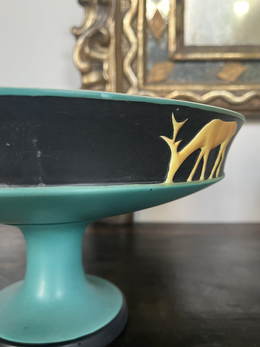 Italian Art Déco Ceramic Centerpiece – Vibi, 1930s-photo-4