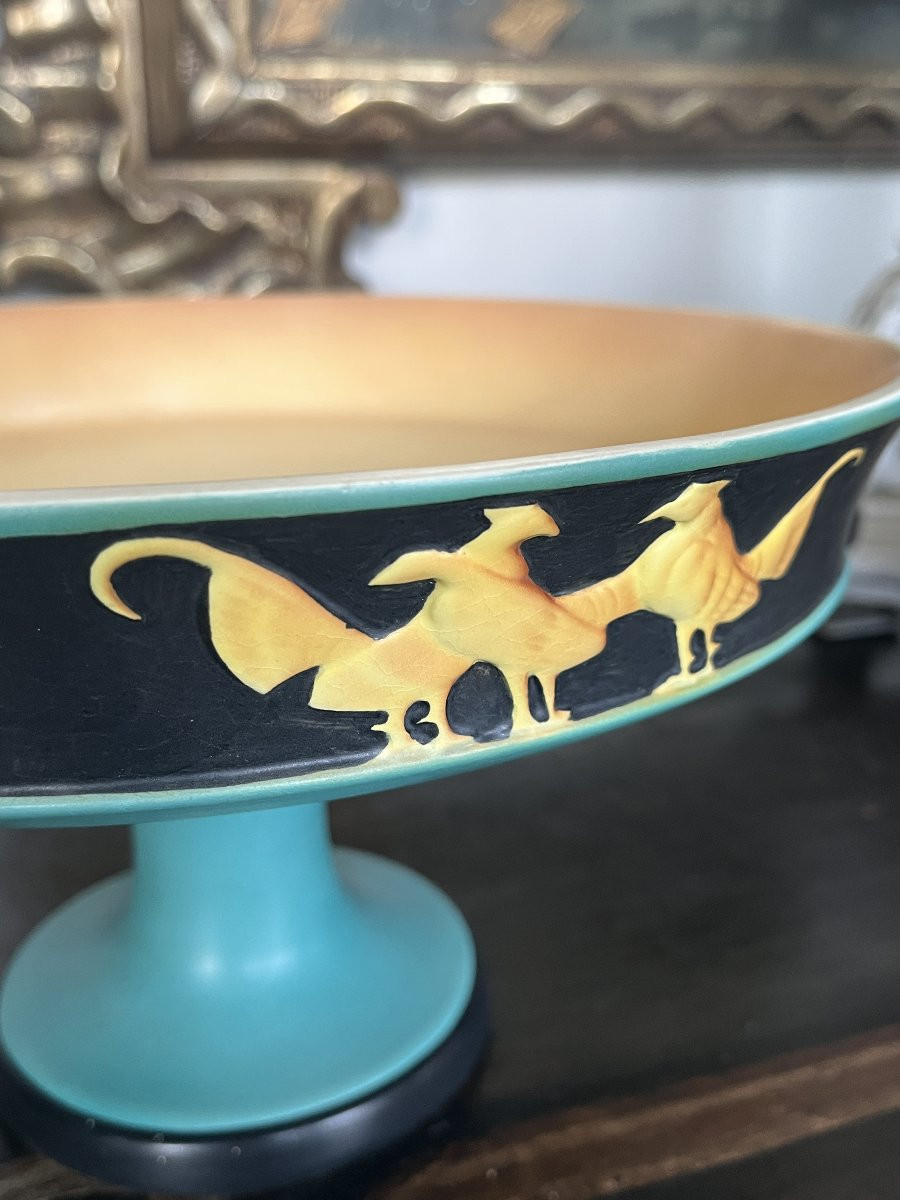 Italian Art Déco Ceramic Centerpiece – Vibi, 1930s-photo-4