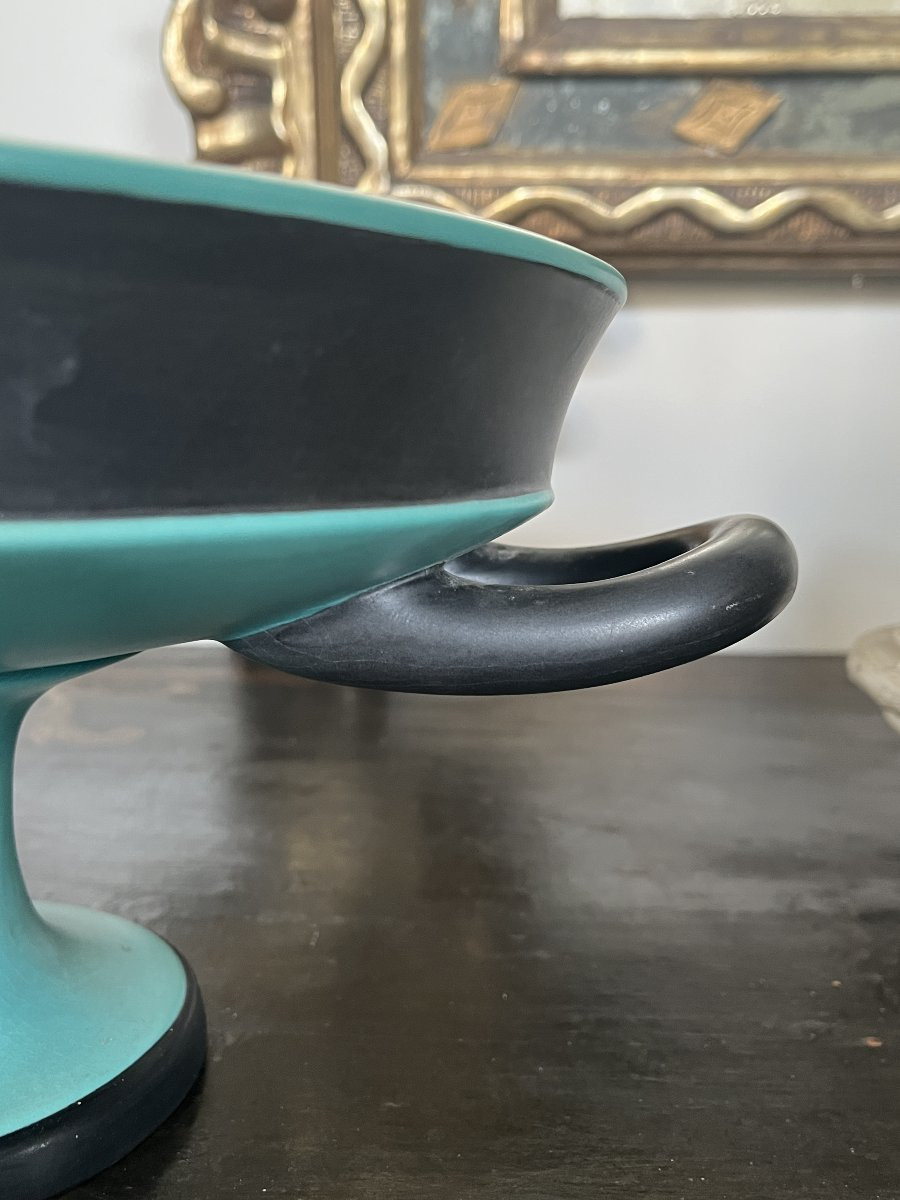 Italian Art Déco Ceramic Centerpiece – Vibi, 1930s-photo-5
