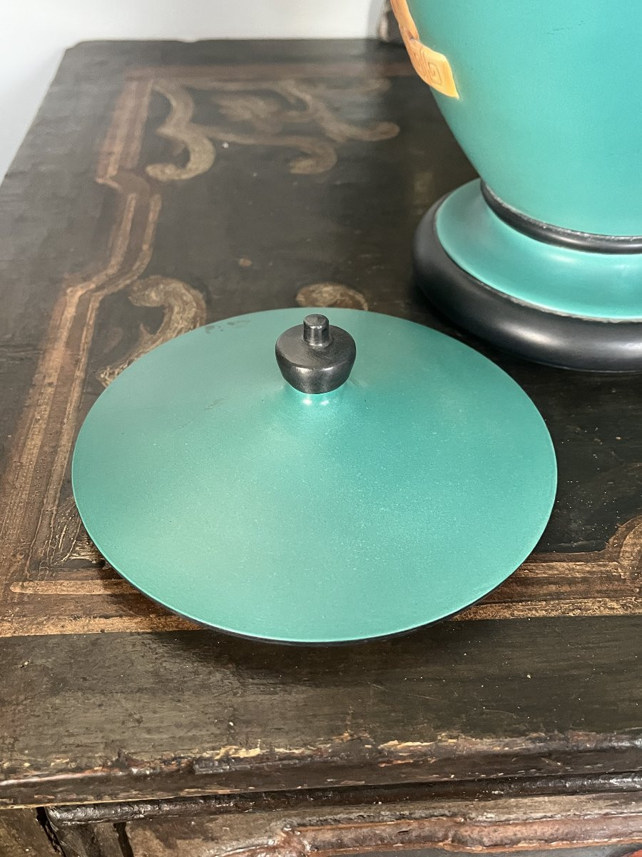 Vase en céramique, réalisé en Italie dans les années 1930 par la manufacture Vibi Torin-photo-1