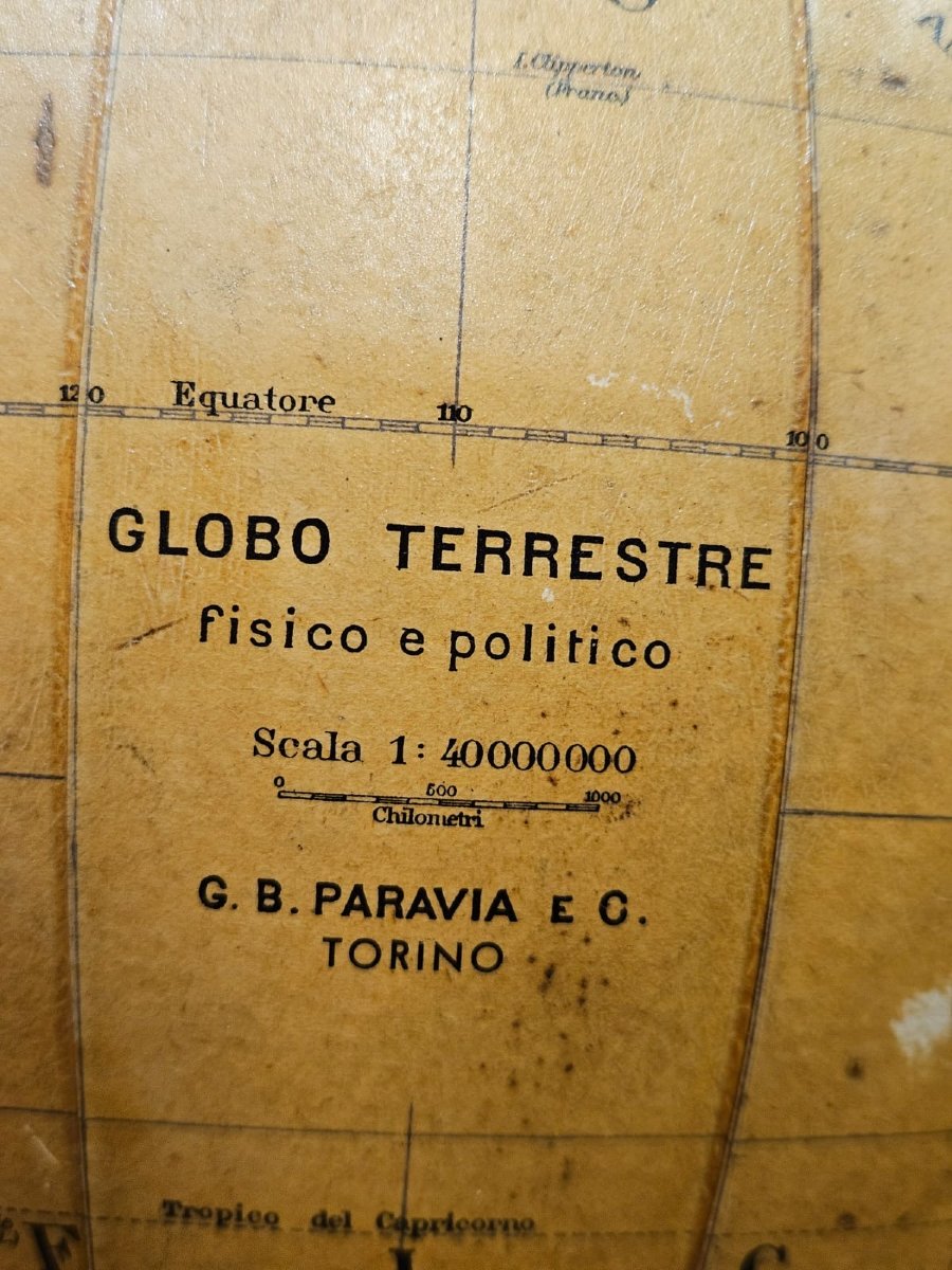 G.b. Paravia & C. Turin Terrestrial Globe – 1950-photo-2