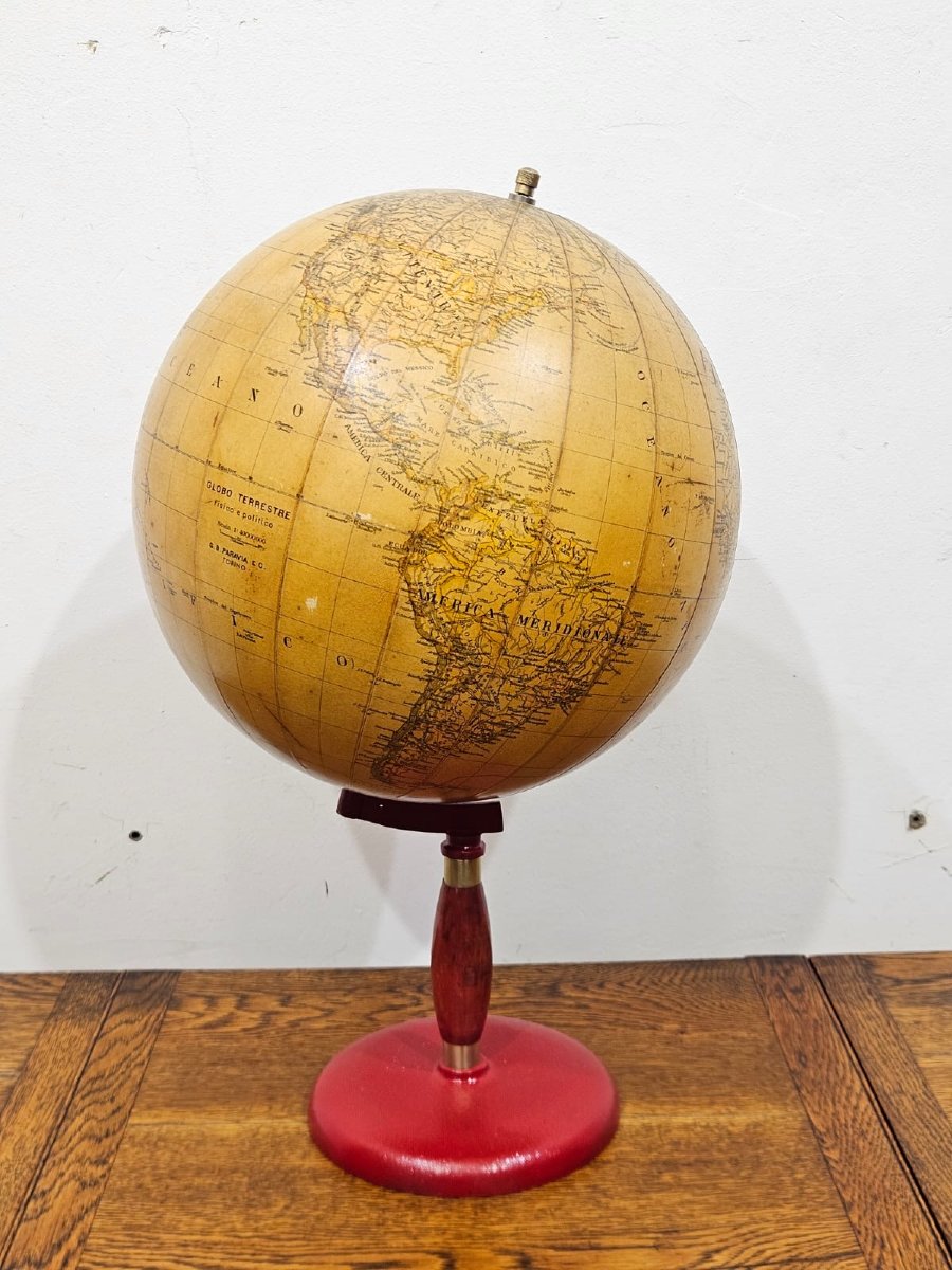 G.b. Paravia & C. Turin Terrestrial Globe – 1950-photo-3