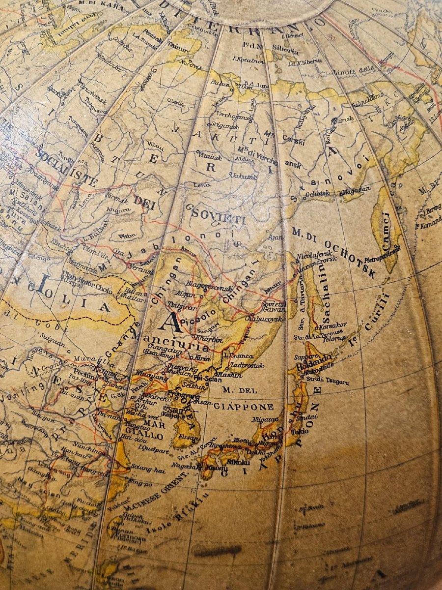 G.b. Paravia & C. Turin Terrestrial Globe – 1950-photo-3
