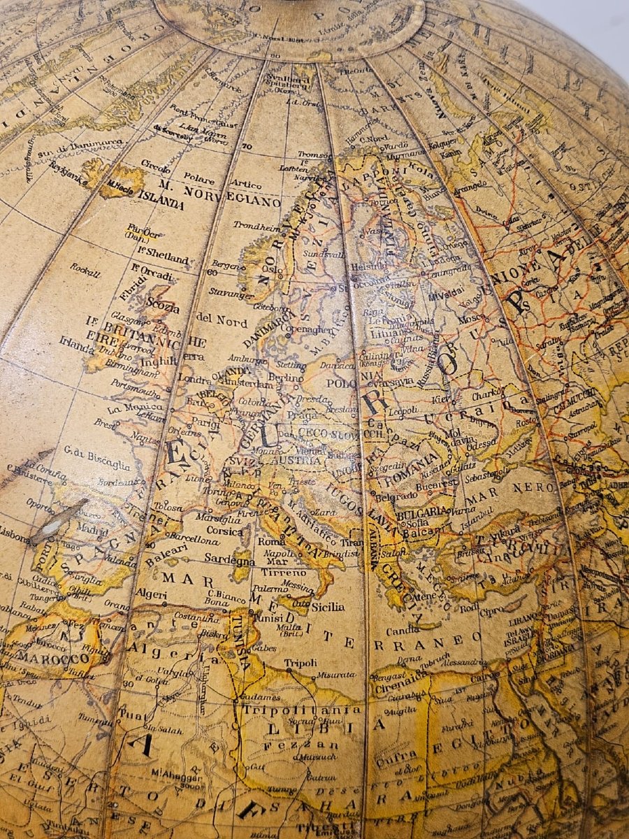 G.b. Paravia & C. Turin Terrestrial Globe – 1950-photo-4