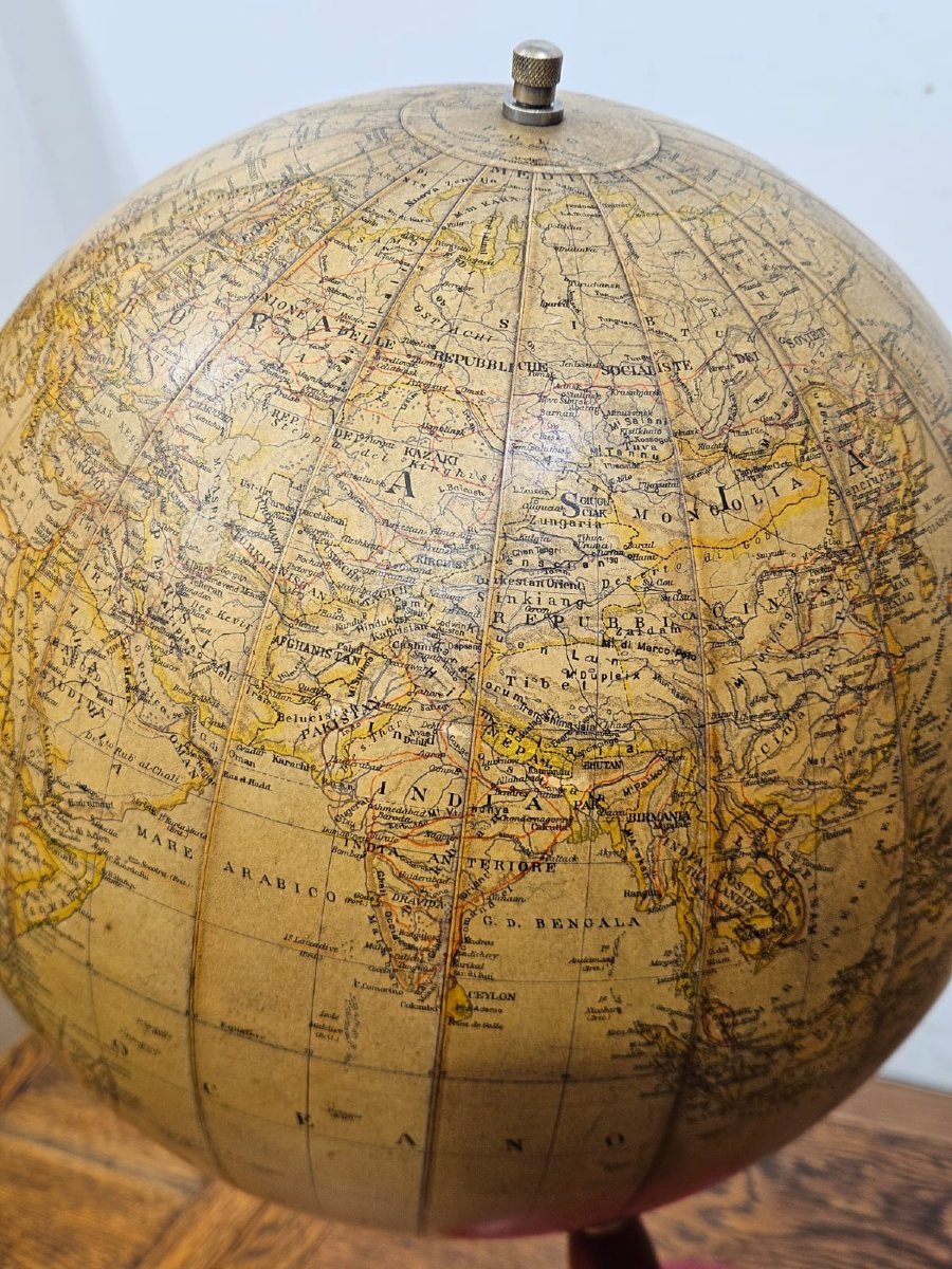 G.b. Paravia & C. Turin Terrestrial Globe – 1950-photo-5