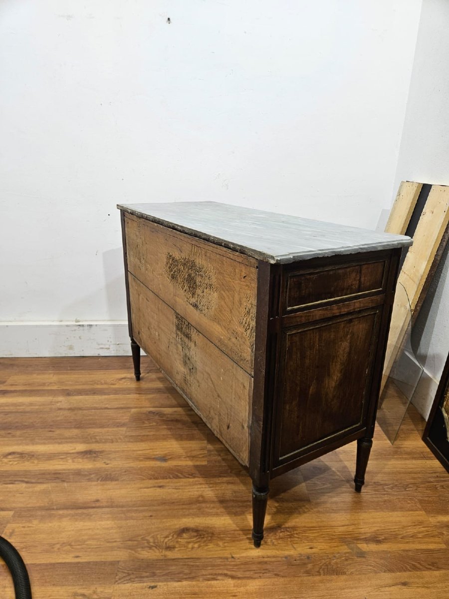 Louis XVI Walnut Commode – Piedmont, Late 18th Century-photo-3