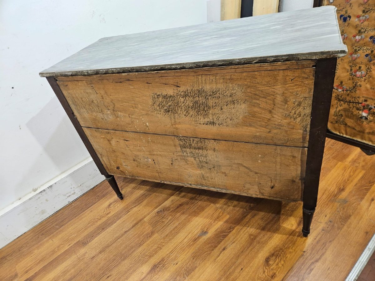 Louis XVI Walnut Commode – Piedmont, Late 18th Century-photo-8