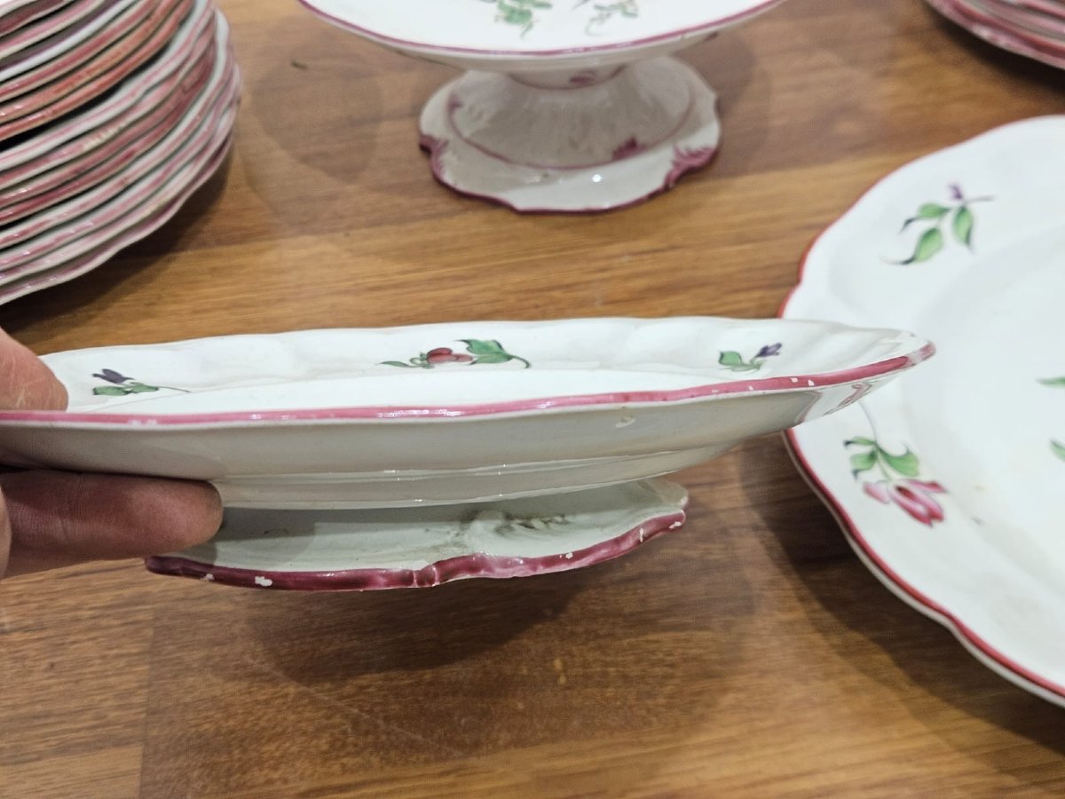 Lunéville Faience Dinner Service, 128 Pieces – Early 20th Century-photo-7