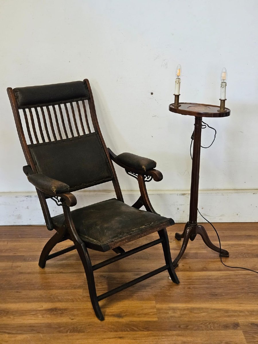 Floor Lamp With Integrated Side Table, 20th Century-photo-6