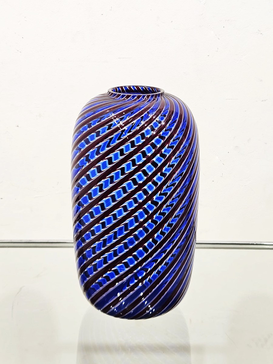 Venini Vase – Murano Art Glass, Signed And Dated 1981