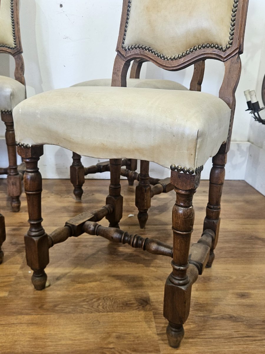 Set Of 6 Piedmontese “rocchetto” Chairs – 18th Century-photo-1