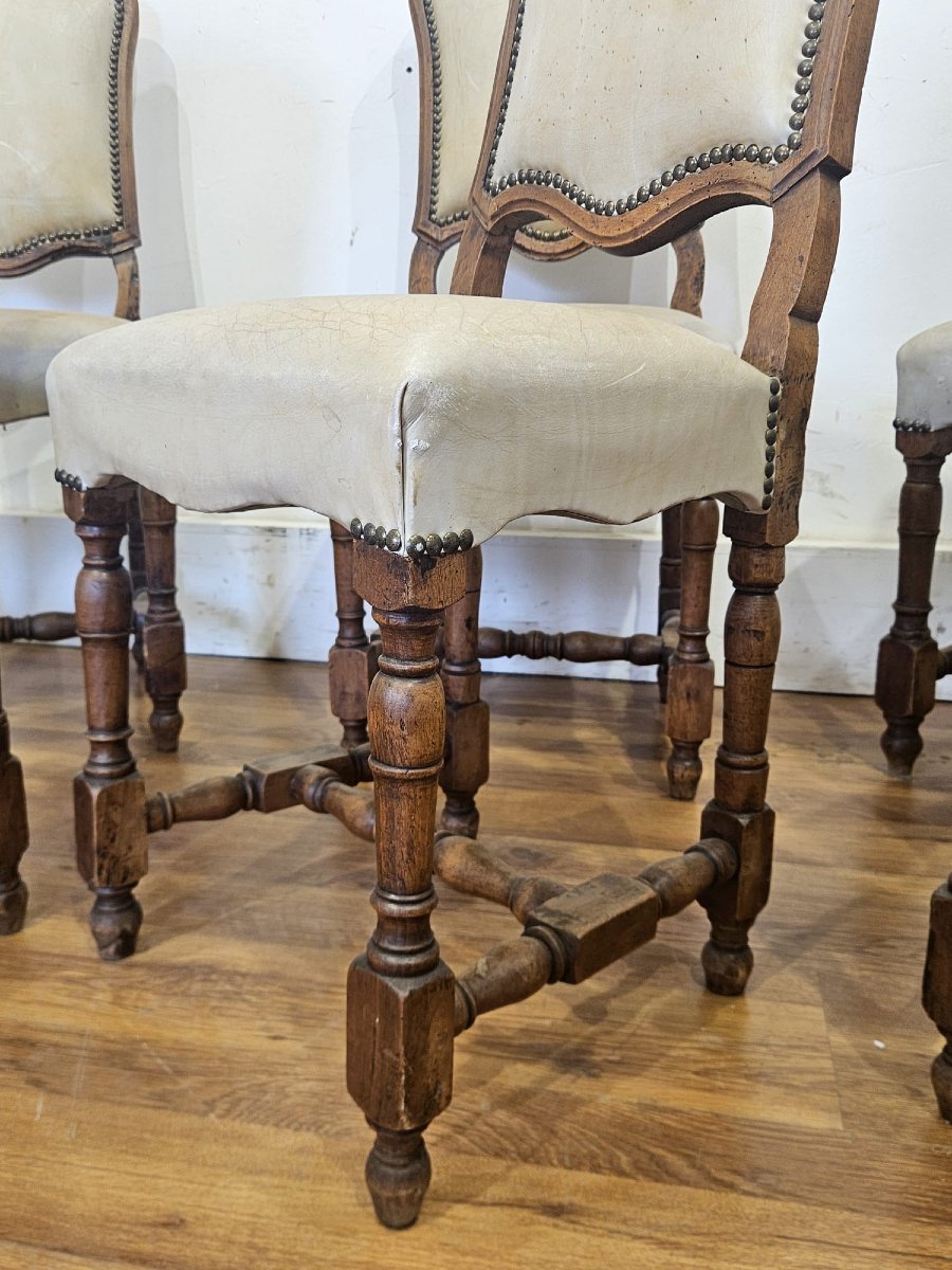 Set Of 6 Piedmontese “rocchetto” Chairs – 18th Century-photo-2
