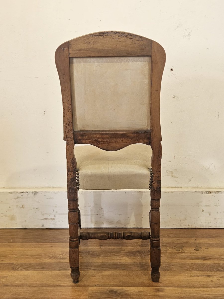 Set Of 6 Piedmontese “rocchetto” Chairs – 18th Century-photo-5