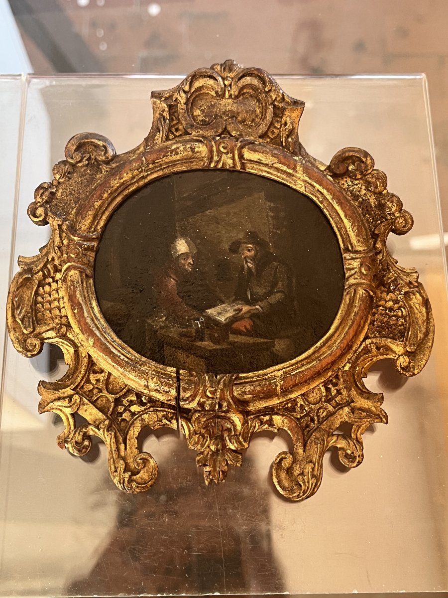 A Pair Of 17th-century Flemish Miniatures On Copper.-photo-2