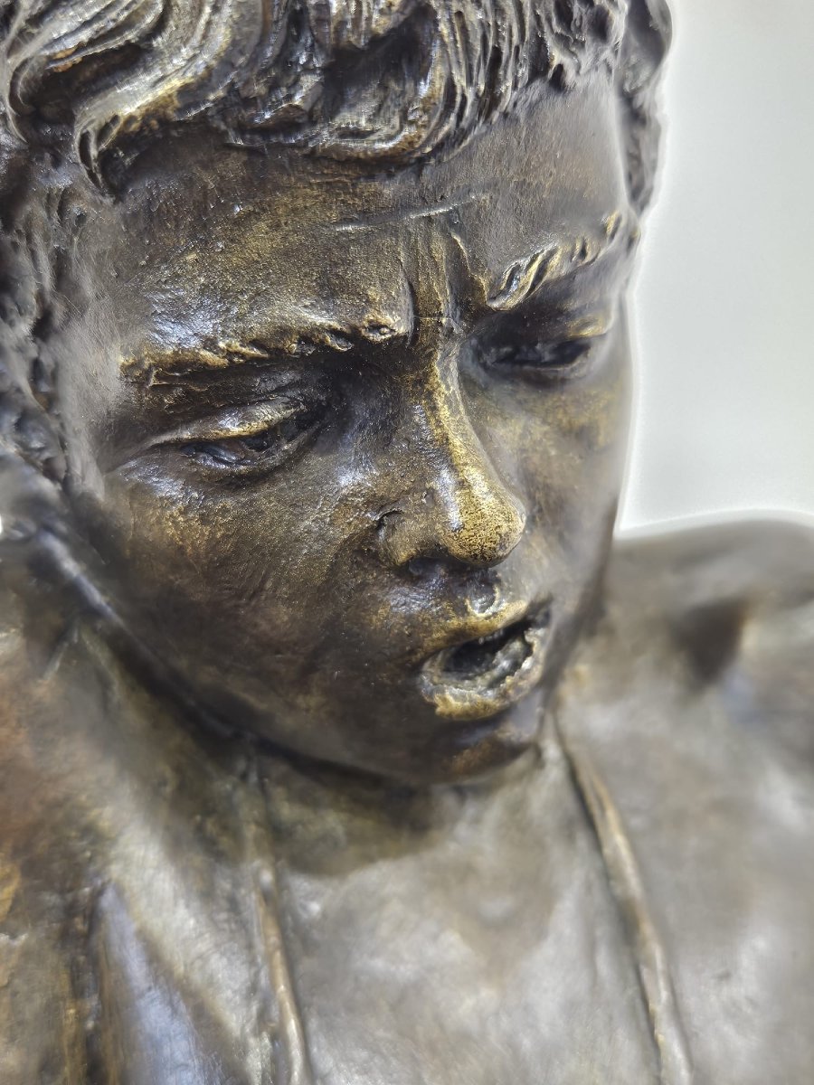 Sculpture en bronze attribuable à Giuseppe Renda (1859-1939)-photo-4