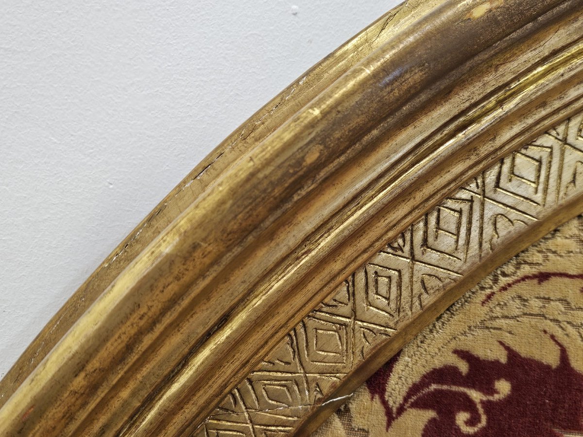 Tête de lit en bois sculpté et doré – milieu du XIXe siècle-photo-4