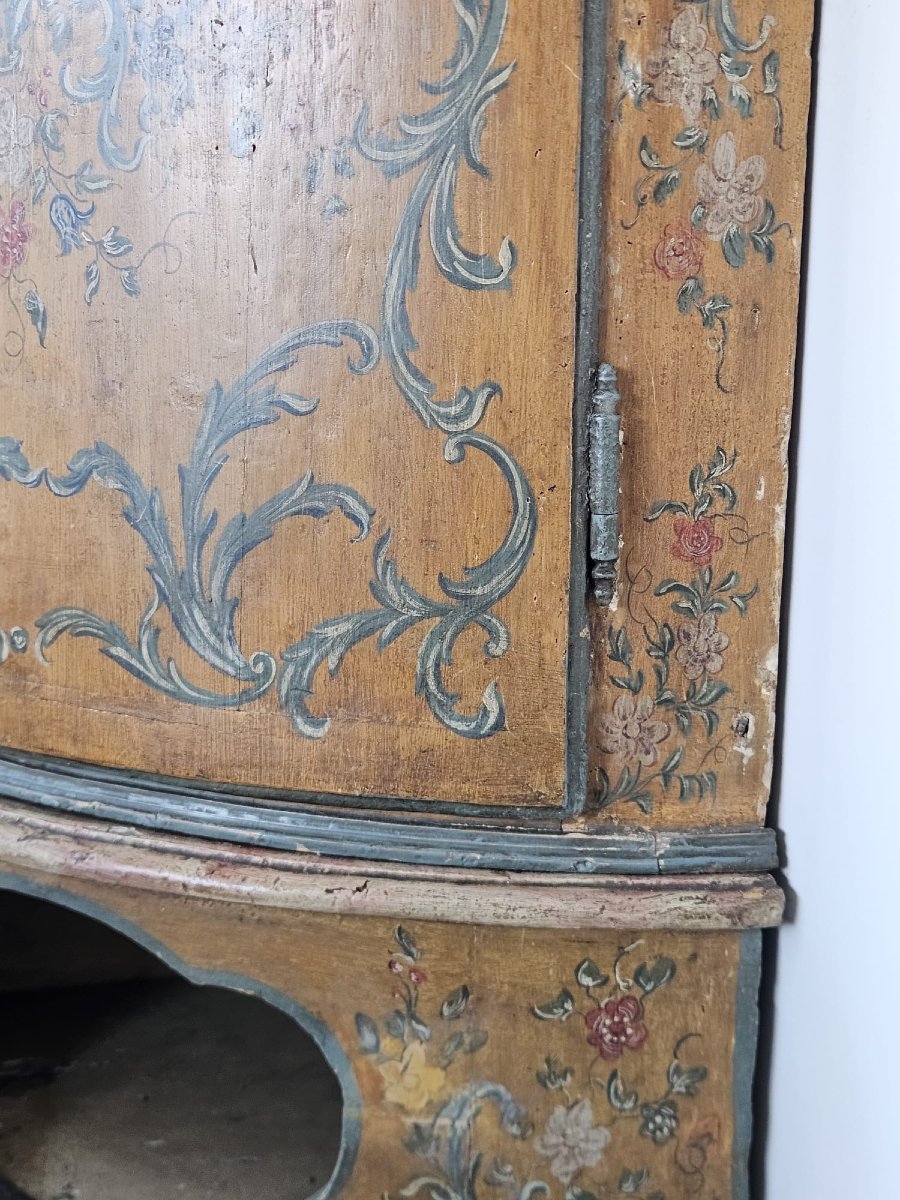 Lacquered And Painted Genoese Louis XV Cantilever Table – Mid-18th Century-photo-6