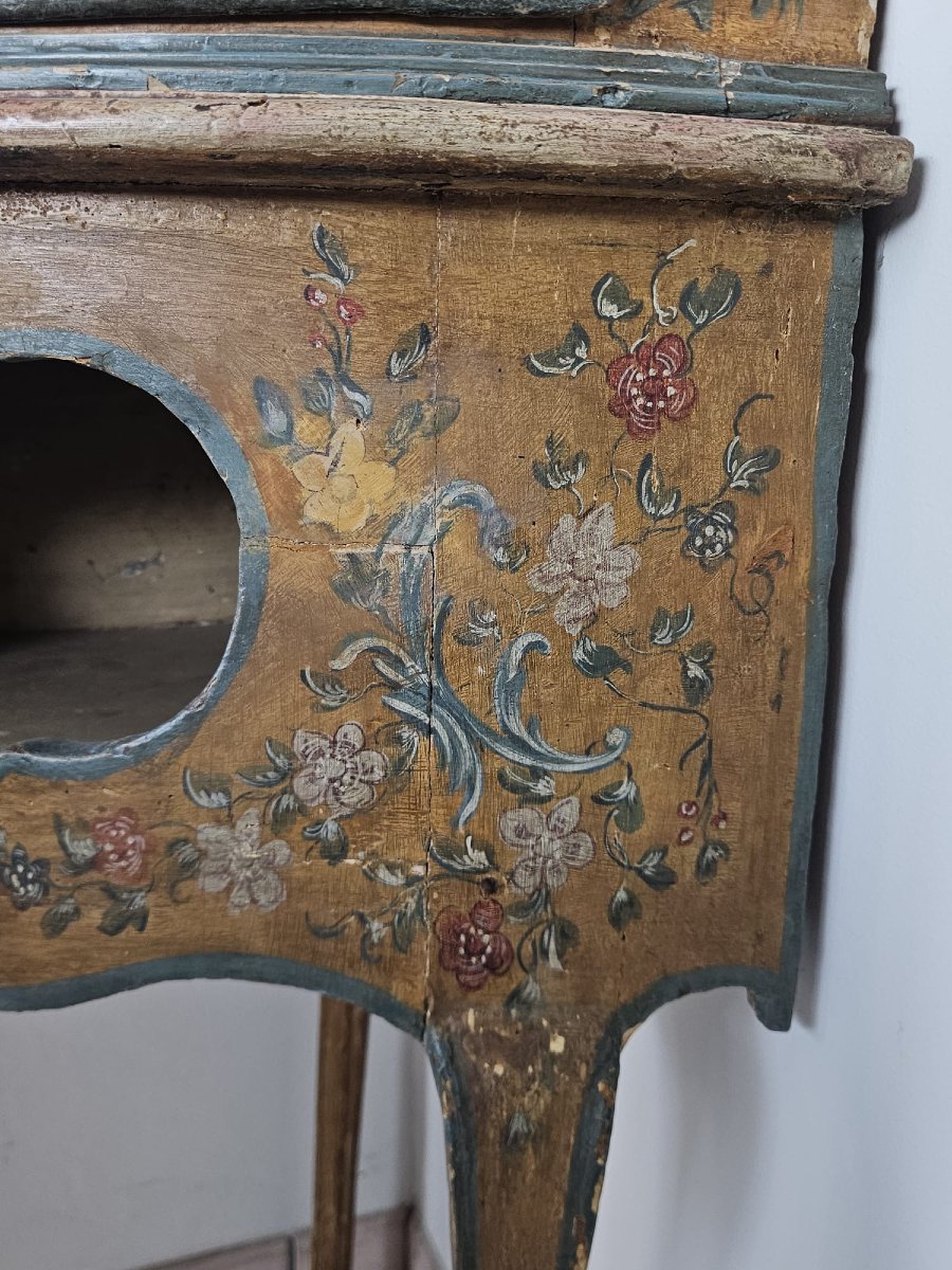Lacquered And Painted Genoese Louis XV Cantilever Table – Mid-18th Century-photo-8