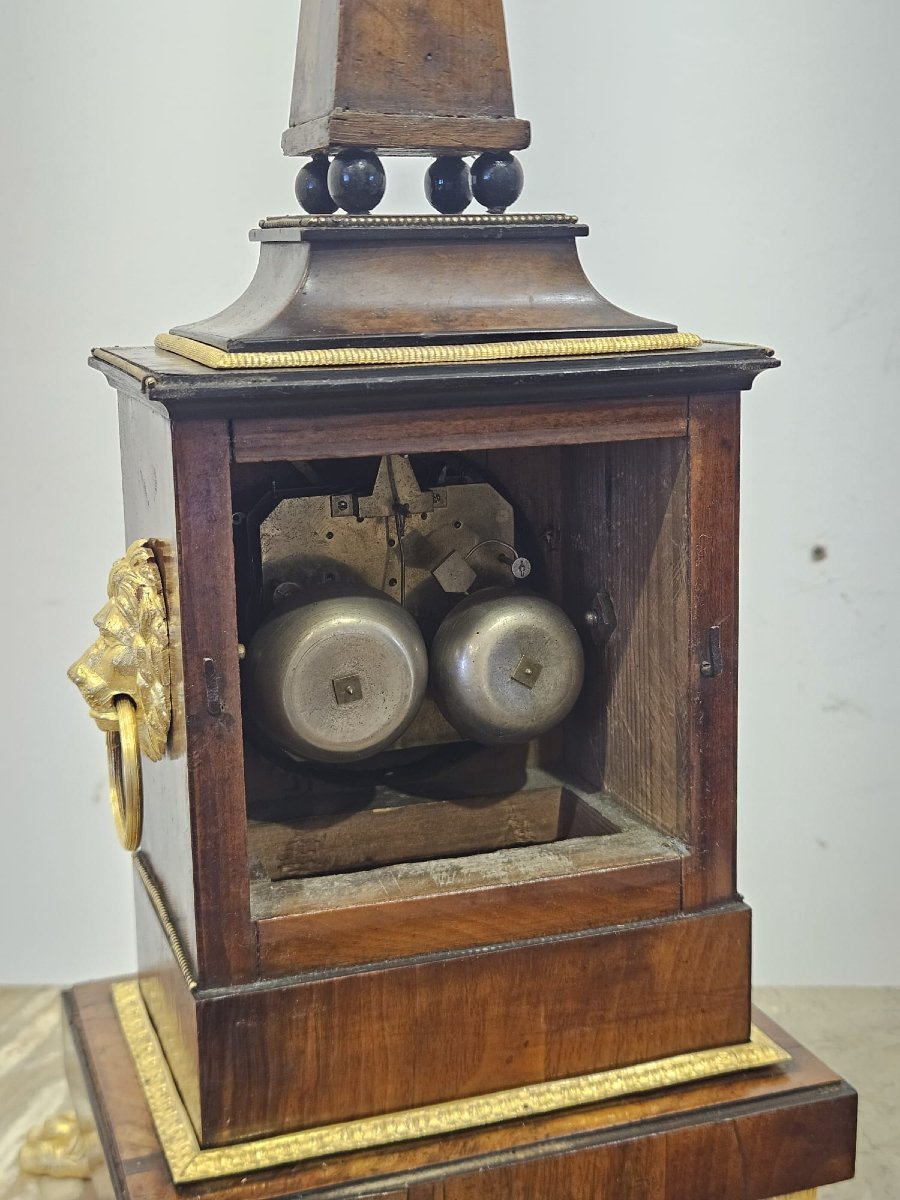 Pendule de table néoclassique autrichienne, début du XIXe siècle-photo-3