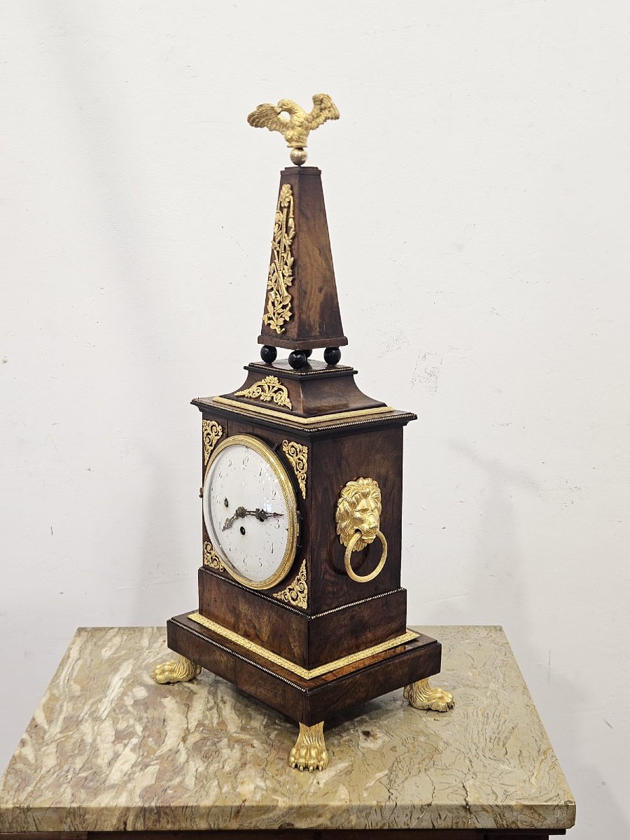 Pendule de table néoclassique autrichienne, début du XIXe siècle-photo-8