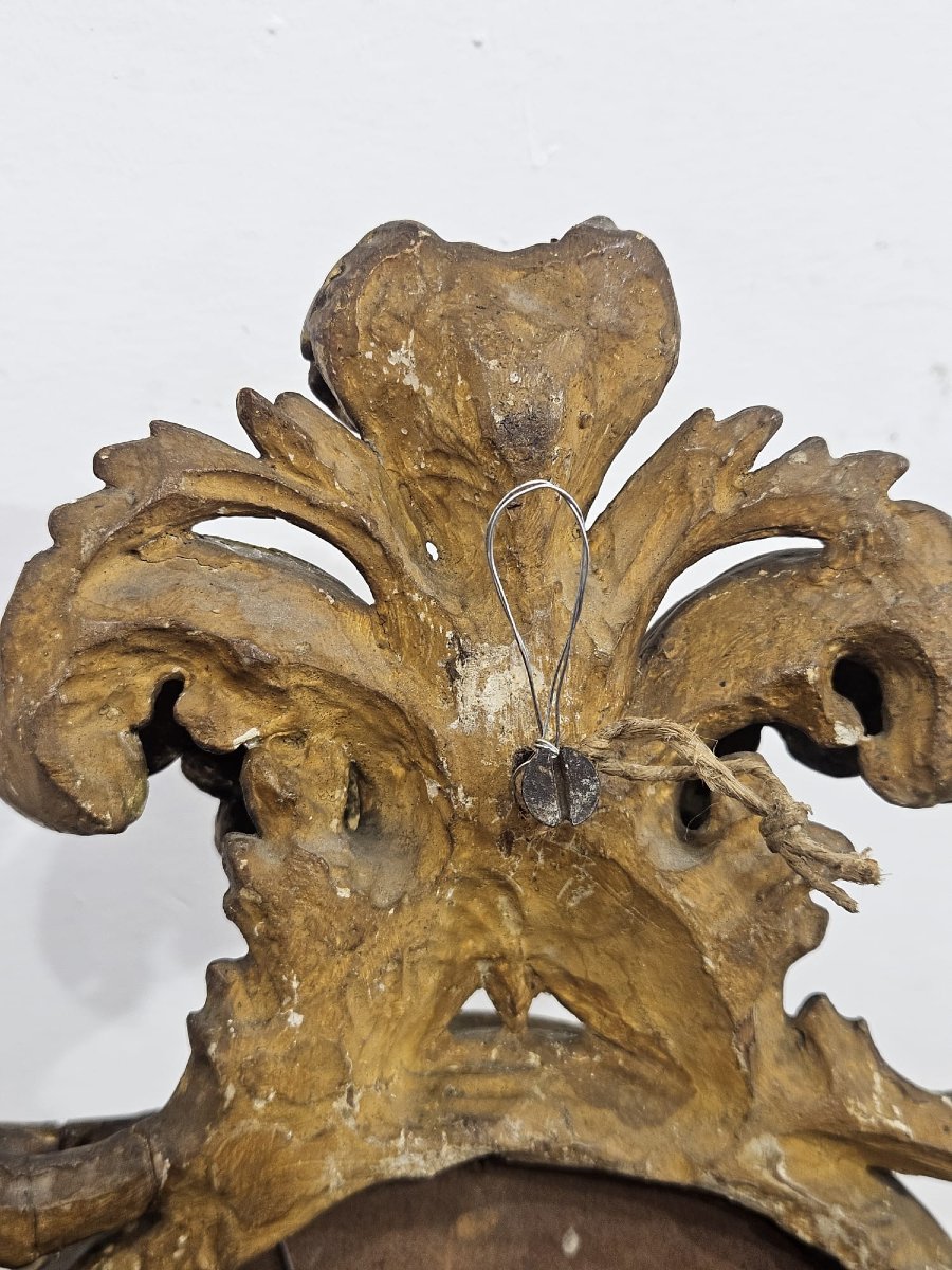 Gilded Roman Mirror With A Scuff Mark – 18th Century-photo-1
