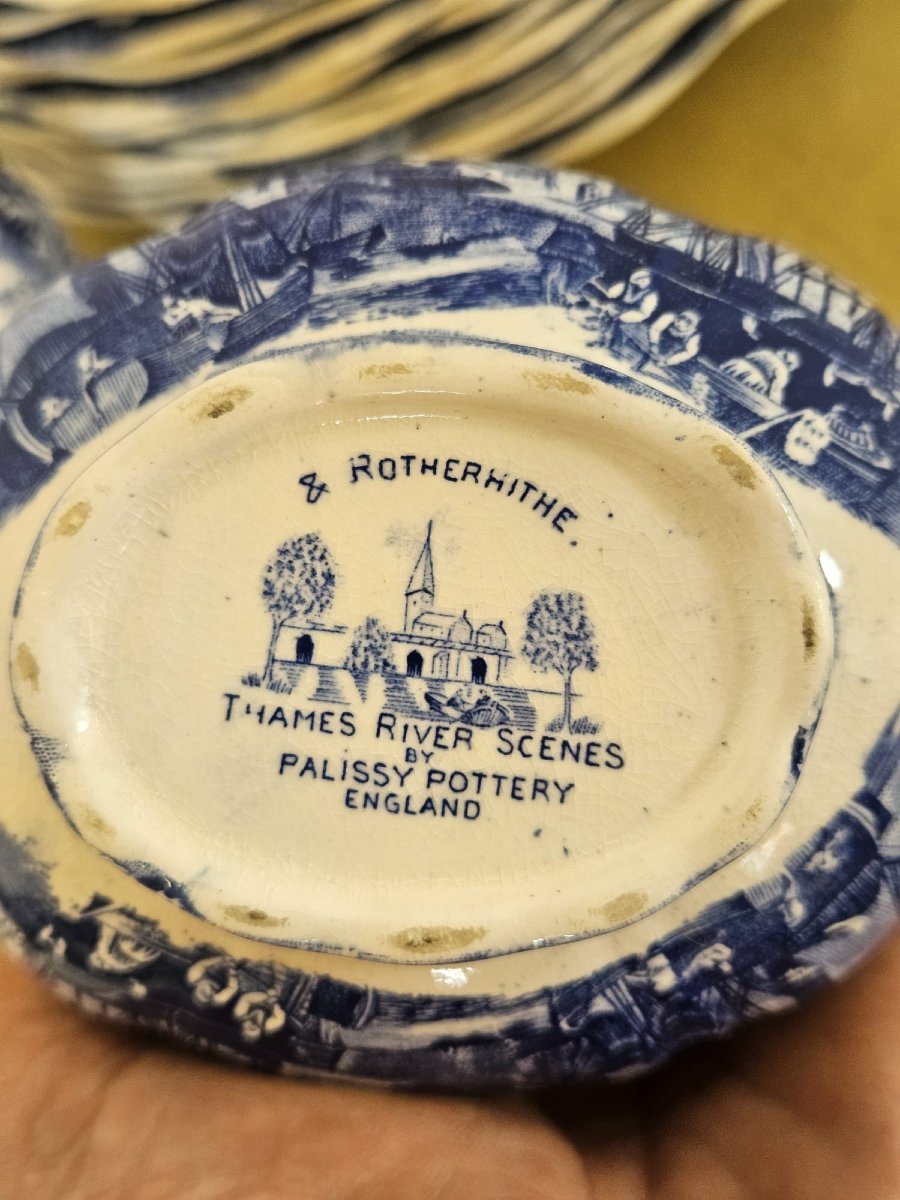 Service de table « Thames River Scenes » – Palissy Pottery England-photo-3