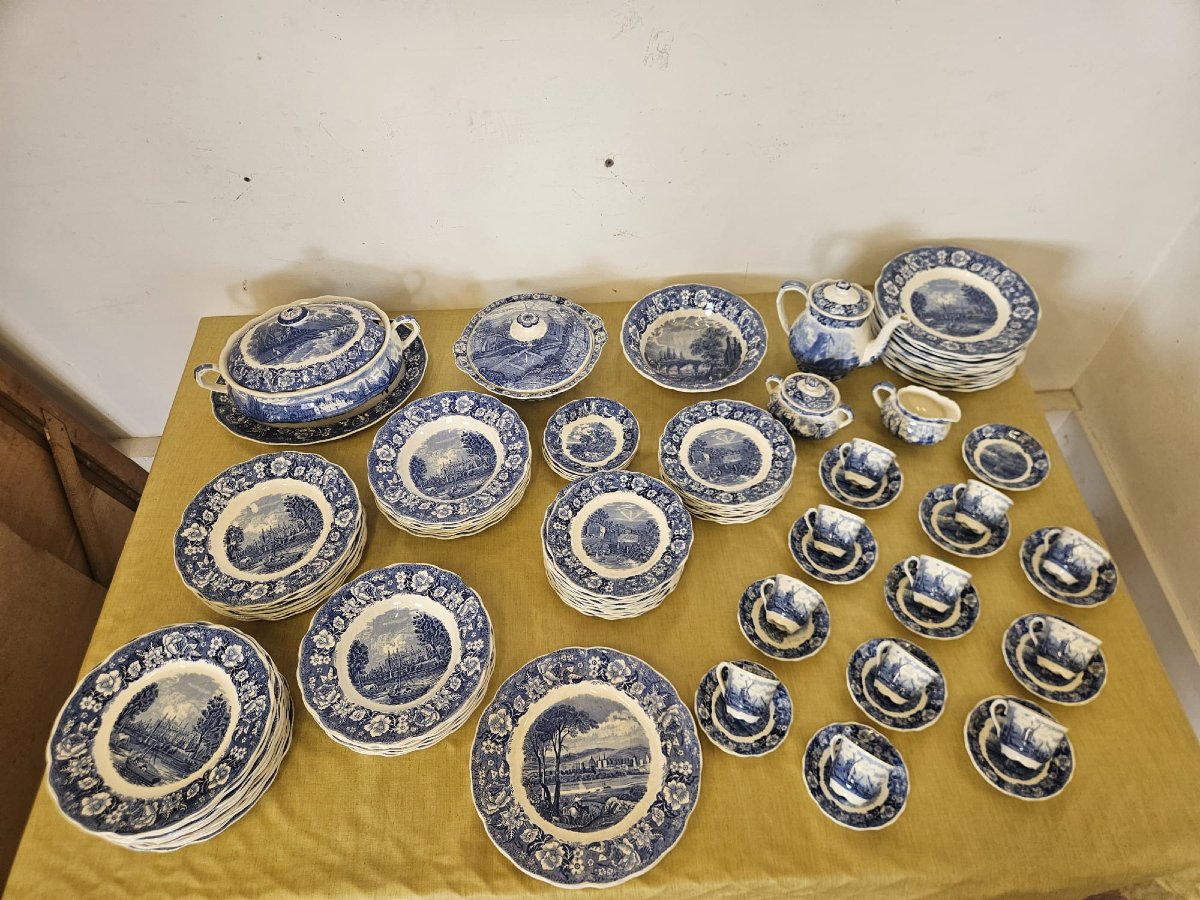 Service de table « Thames River Scenes » – Palissy Pottery England-photo-7