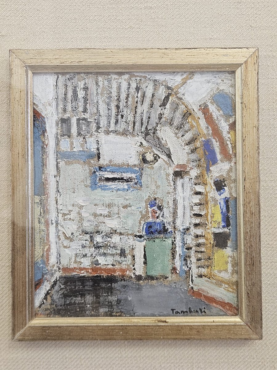 Orfeo Tamburi (1910-1994) – Intérieur avec personnage, 1982-photo-3