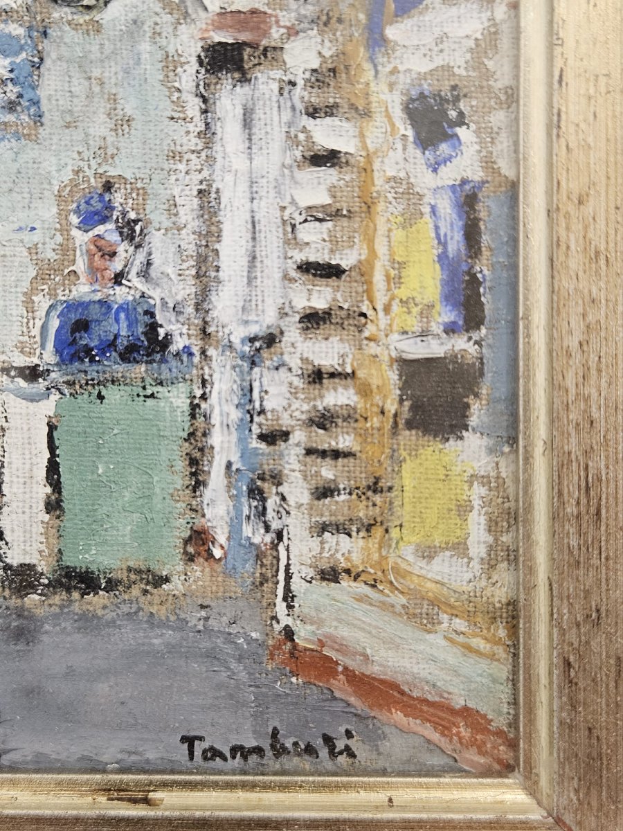 Orfeo Tamburi (1910-1994) – Intérieur avec personnage, 1982-photo-5