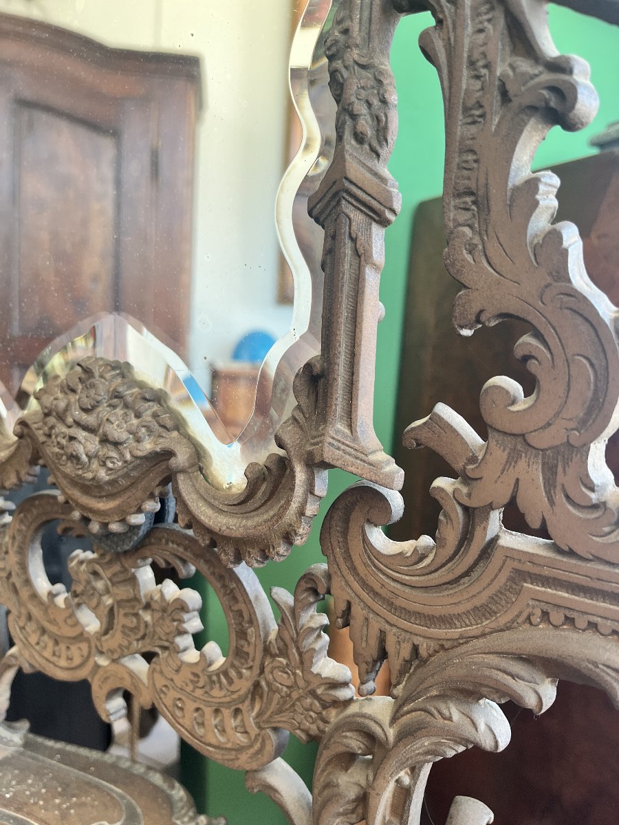 Cast-iron Dressing Table With Mirror - Second Half Of The 19th Century-photo-4
