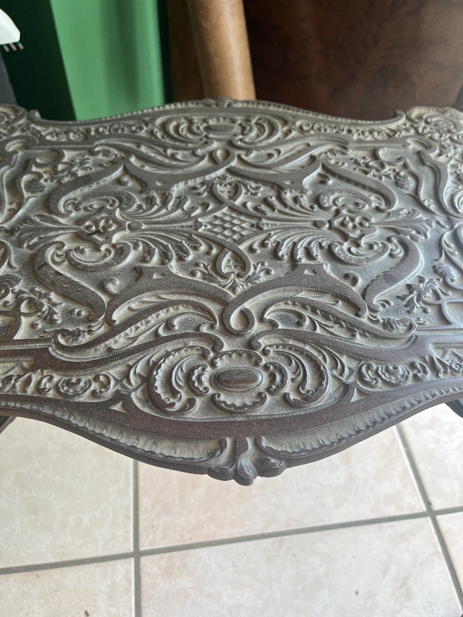 Cast-iron Dressing Table With Mirror - Second Half Of The 19th Century-photo-4