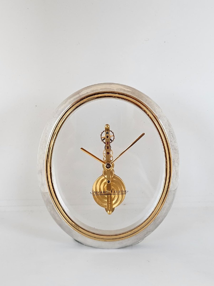 Jaeger-lecoultre Table Clock With Visible Mechanical Movement – 20th Century-photo-3