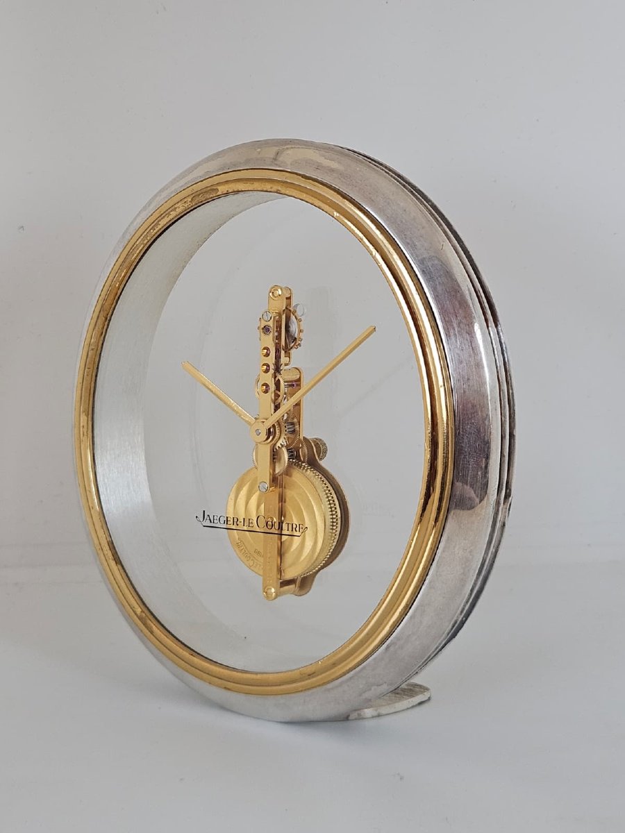 Jaeger-lecoultre Table Clock With Visible Mechanical Movement – 20th Century-photo-7
