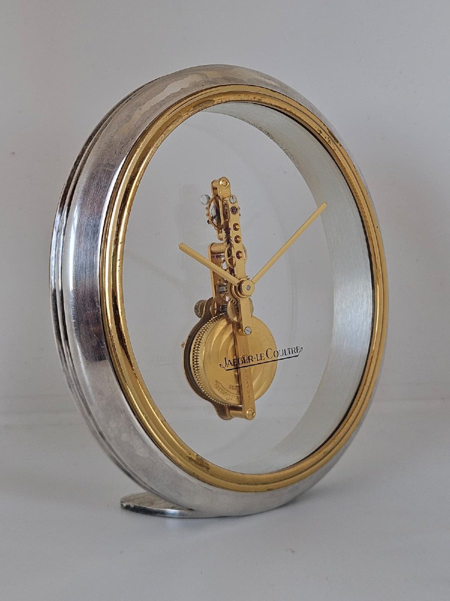 Jaeger-lecoultre Table Clock With Visible Mechanical Movement – 20th Century