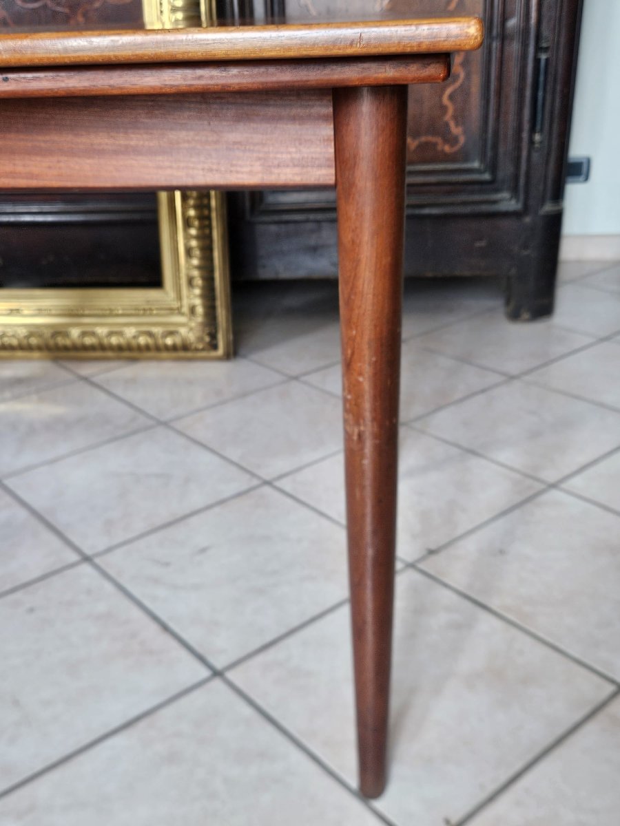 Danish Extendable Teak Dining Table – 1960s-photo-7