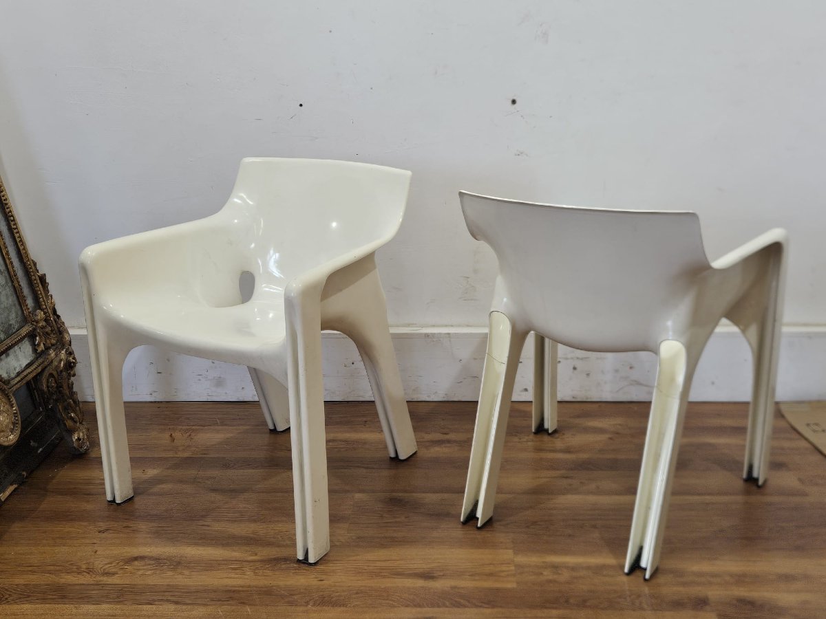Pair Of "gaudì" Chairs By Vico Magistretti For Artemide – 1970s-photo-5
