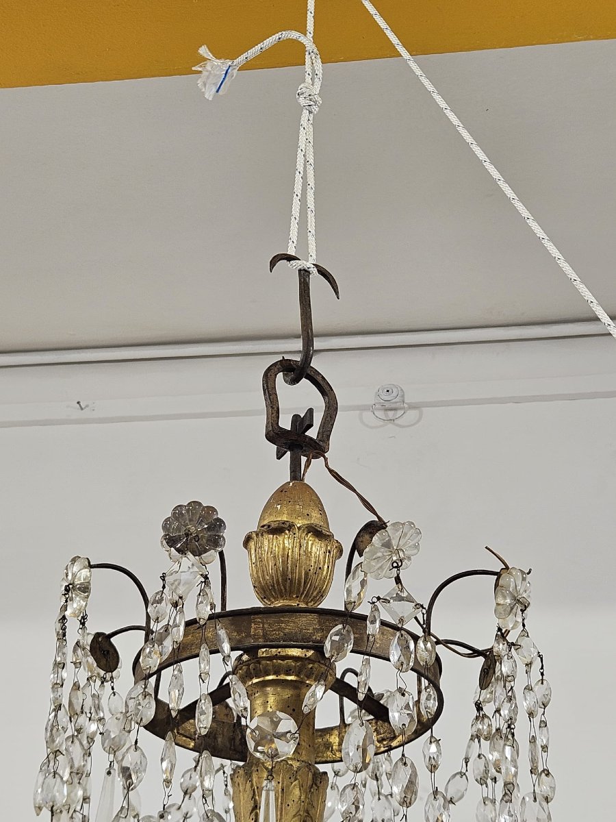 Chandelier Of Genoese Origin. — Late 18th Century.-photo-2