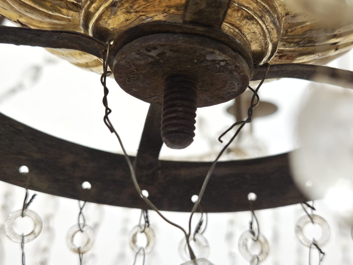 Chandelier Of Genoese Origin. — Late 18th Century.-photo-3
