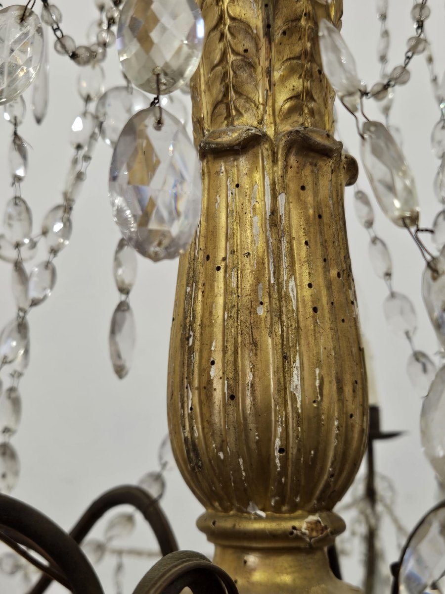 Chandelier Of Genoese Origin. — Late 18th Century.-photo-4