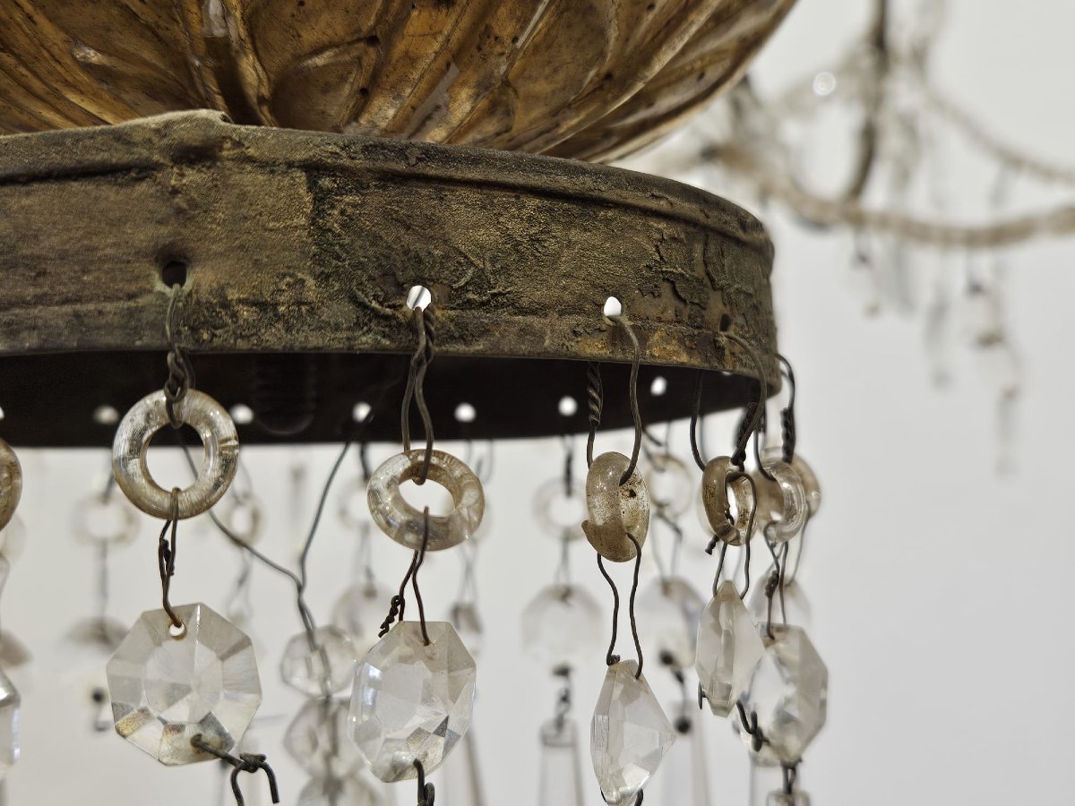 Chandelier Of Genoese Origin. — Late 18th Century.-photo-1