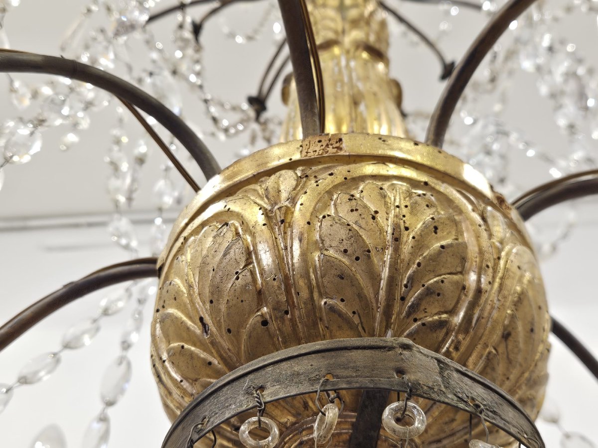 Chandelier Of Genoese Origin. — Late 18th Century.-photo-3