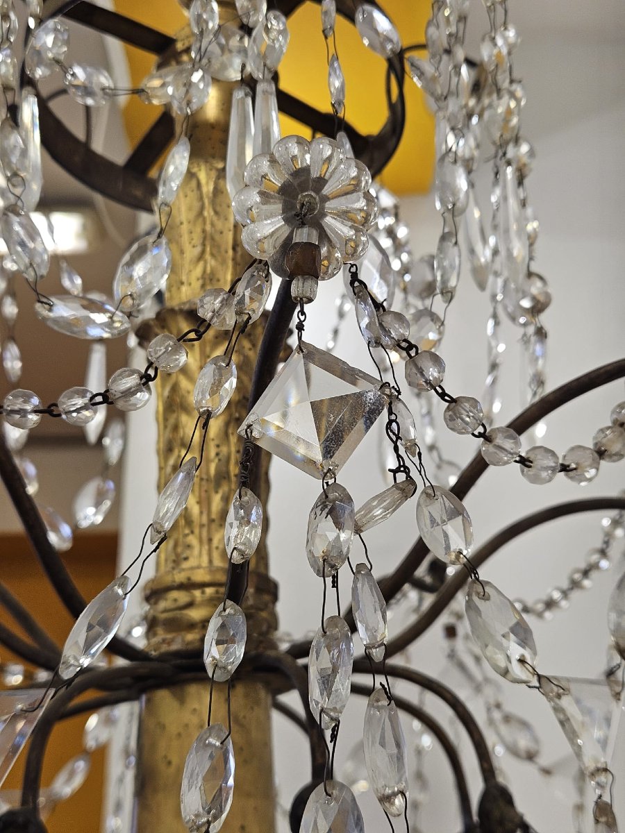 Chandelier Of Genoese Origin. — Late 18th Century.-photo-4