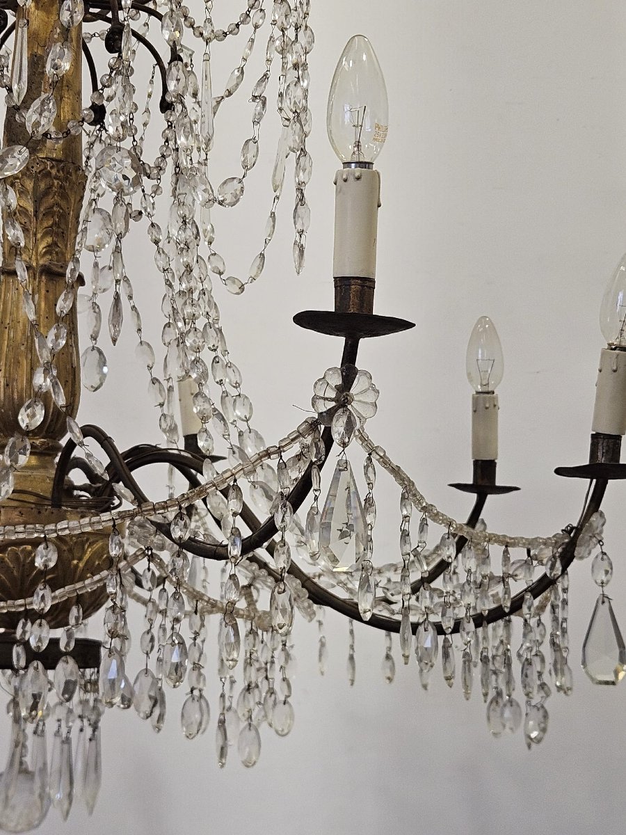 Chandelier Of Genoese Origin. — Late 18th Century.-photo-5