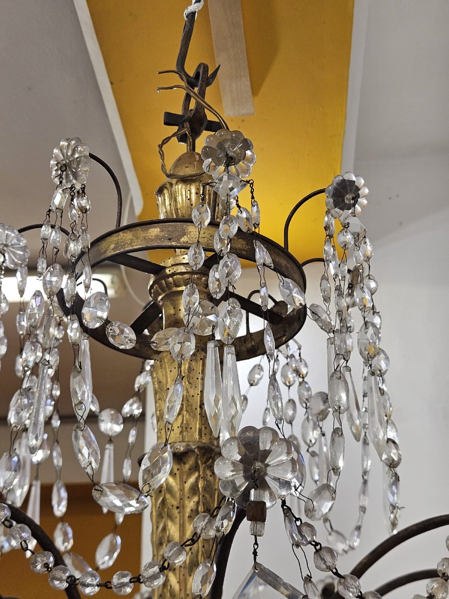 Chandelier Of Genoese Origin. — Late 18th Century.-photo-6