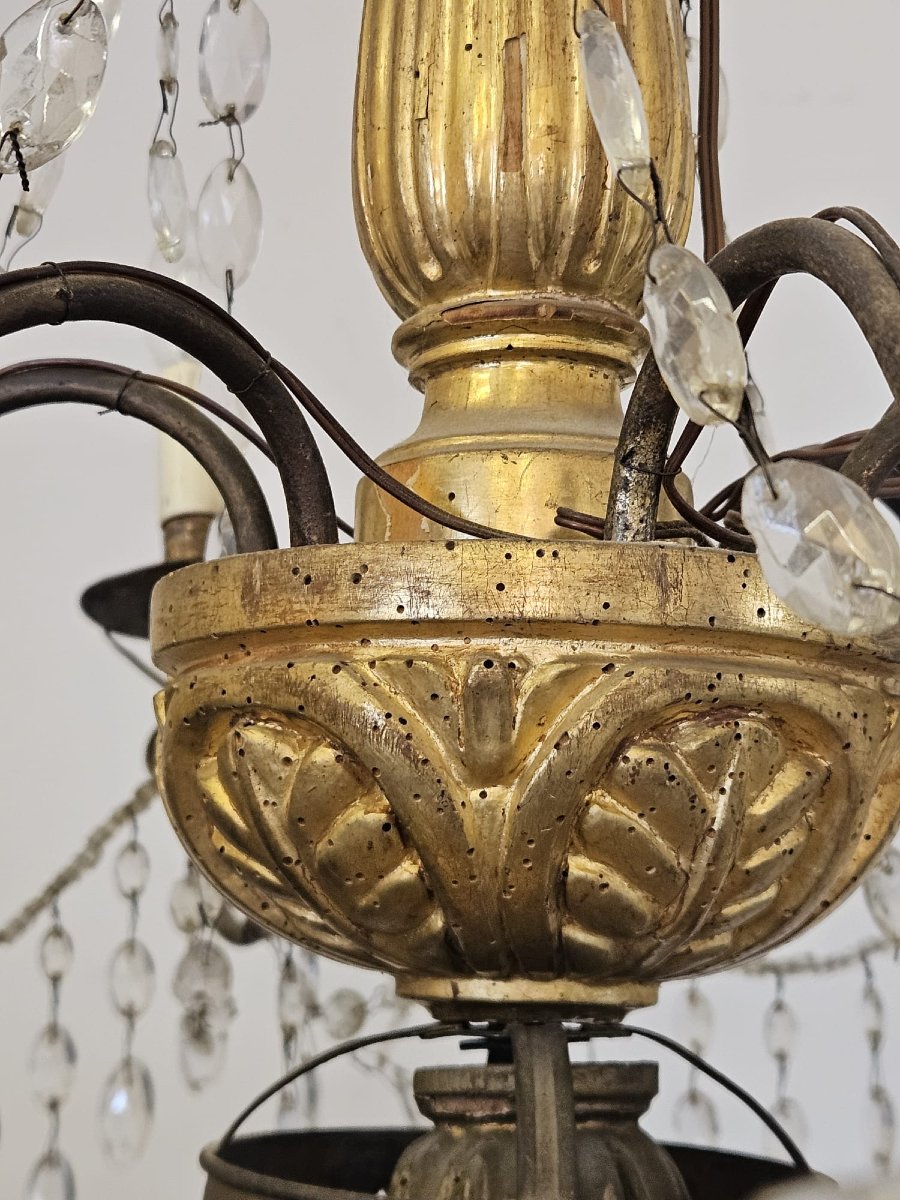 Lustre d'origine génoise à 6 lumières – Fin du XVIIIe siècle-photo-7