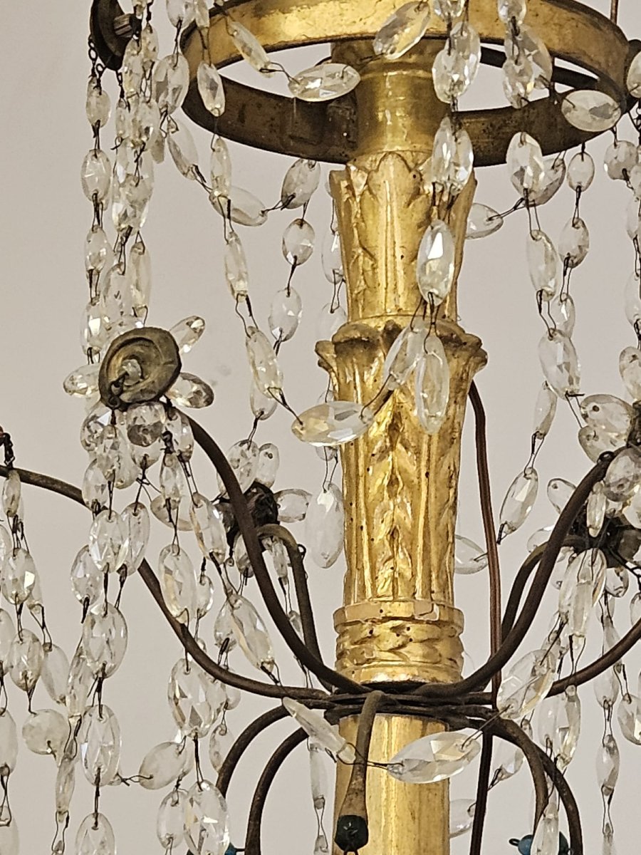 Lustre d'origine génoise à 6 lumières – Fin du XVIIIe siècle-photo-8